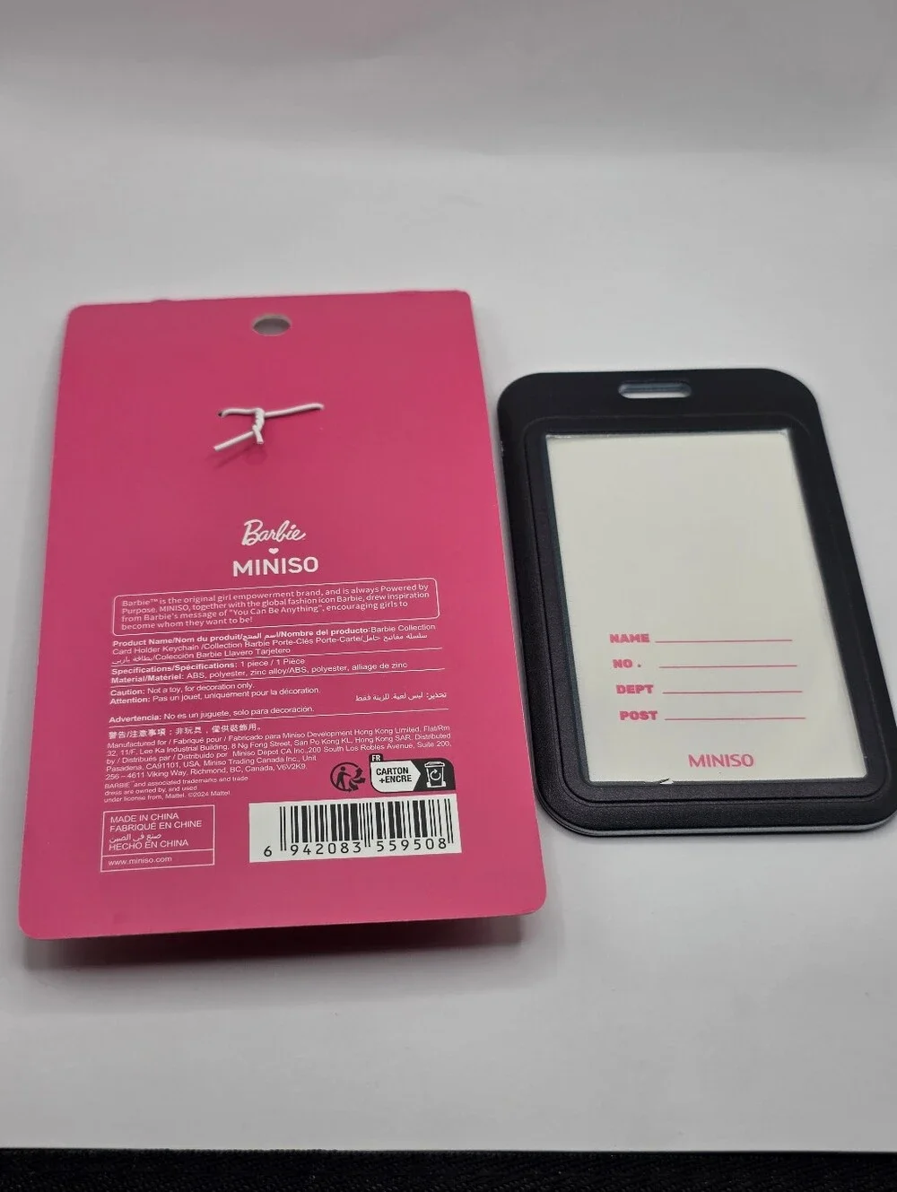 Barbie x Miniso Lanyard/Id Holder